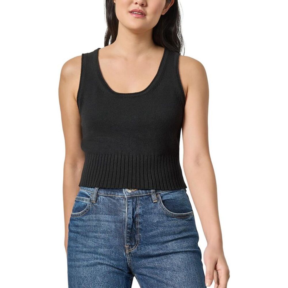 Lilla P Womens  Cropped Scoop Tank Sweater